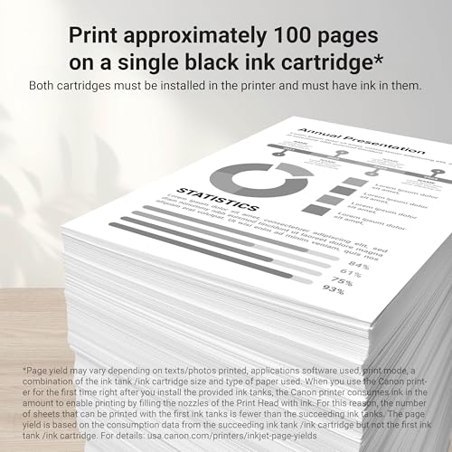 Canon PG-275 Genuine Black Ink Cartridge, Compatible with Canon PIXMA TR4720, TS3520, TS3720