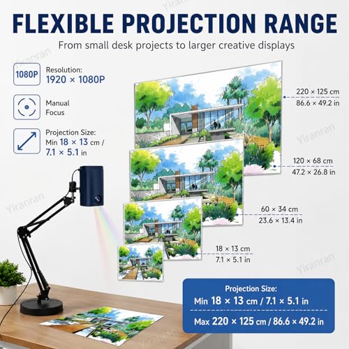 VAXYOR 220cm FG0333000158 USB Projector