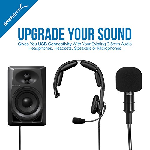 SABRENT AU-DDAS USB 2.0 Stereo Surround Sound Audio Adapter