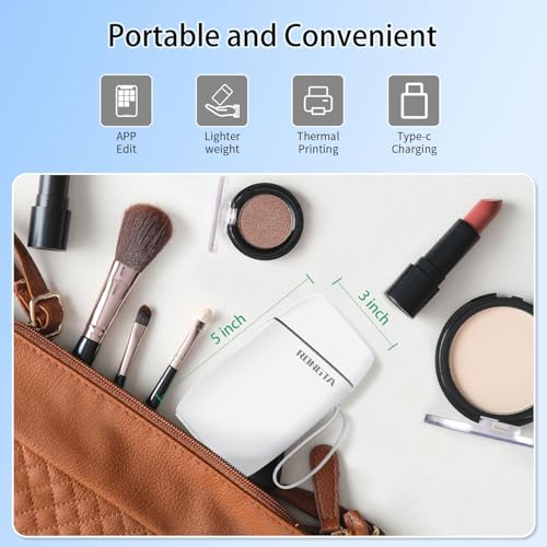 Rongta 14mm R5 Label Maker Machine 203dpi Monochrome Wireless Thermal Printer