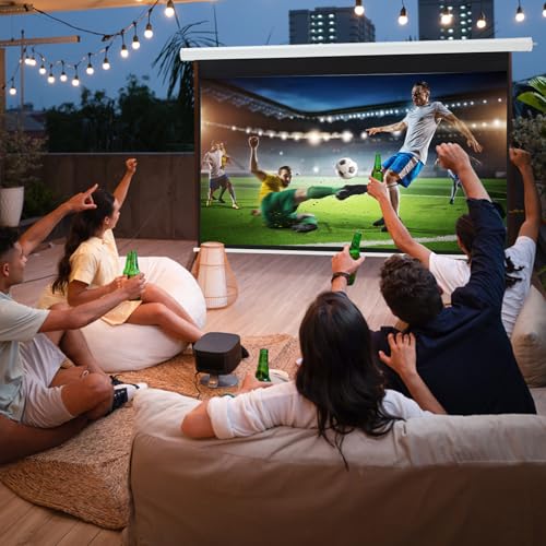 YODOLLA 150" Motorized Projector Screen 16:9 4K HD
