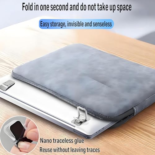 Portable Adjustable Laptop Stand Foldable Design Heat Sink Silver