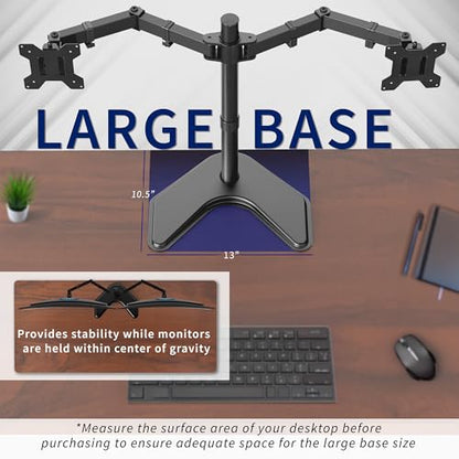 VIVO 13-27 INCH STAND-V002F DUAL MONITOR ARM MOUNT