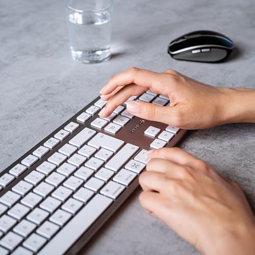 Cherry 17.32x5.12x0.59 inches JK-9110US-1 Wireless Keyboard for Mac