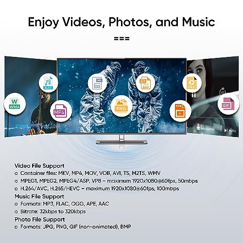 NEUMITECH Atom HDMI Remote Controlled Digital Media Player 1920x1080 Pixels