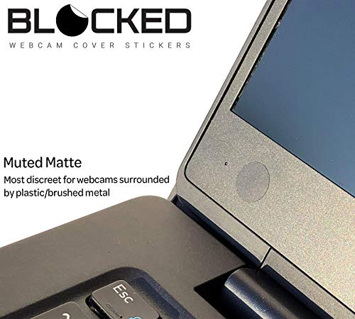 BLOCKED 57 Black Blocked101 Webcam Cover Stickers | 6 x 4 x 0.03 inches | Vinyl | Water Resistant