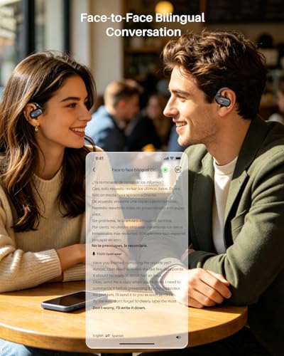 TOZO T13051 OpenWear Wireless Earbuds, Bluetooth 5.4, 60 Hours Battery Life, IPX6 Waterproof, Smart Display