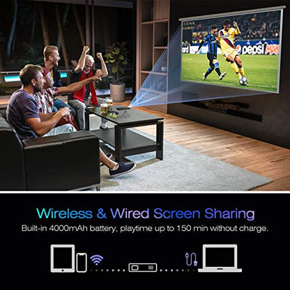 AKASO 5.51" Mini 874801 720 x 480 1080p DLP Portable Projector