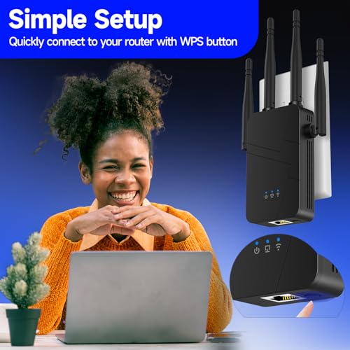 Baetaey 2026 WiFi Extender, 15000 sq. ft Coverage, 300 Mbps, Single-Band, Wireless Repeater