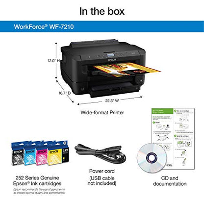 Epson WF-7210 C11CG38201 4800x2400 DPI Color Inkjet Printer 22 Watts