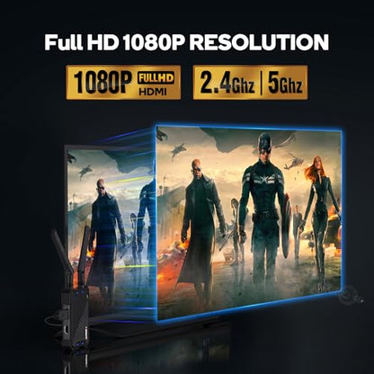 Vrriis WL081 Wireless HDMI Transmitter and Receiver Kit 1080P Full HD