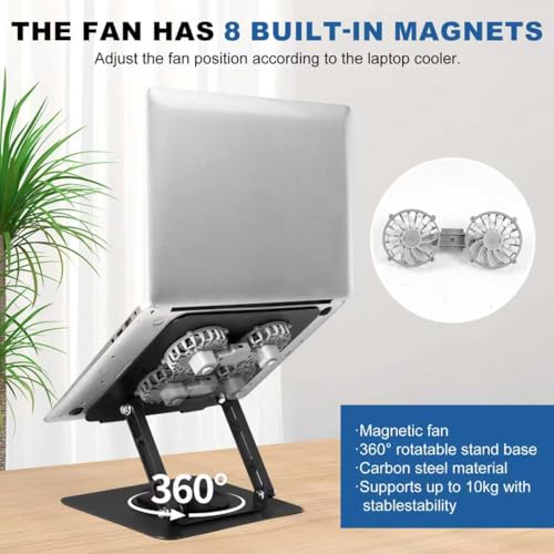 GcwJovialite 10-17.3 Inch WCY-LP-005 Active Cooling Laptop Stand with Dual Fans