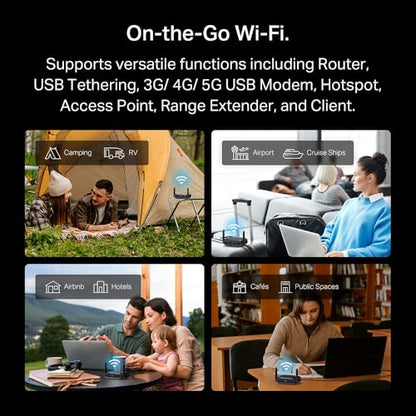 TP-Link AX1500 Portable Wi-Fi 6 Travel Router TL-WR1512X Dual-Band 1500Mbps