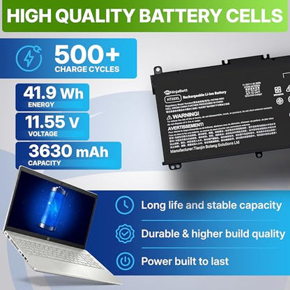 NinjaBatt HT03XL 3630mAh Laptop Battery 11.55V Lithium Polymer