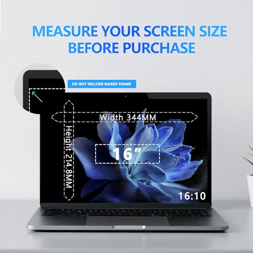 Halloive 16 Inch HH-TYFG16 16:10 Laptop Privacy Screen Shield