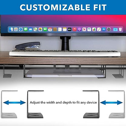 Mount-It! Under Desk Laptop Holder MI-7158 Black Alloy Steel