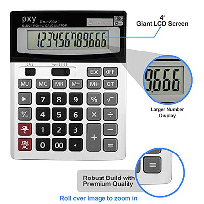 PXY 4.3 Inch 1200V LCD Standard Function Calculator