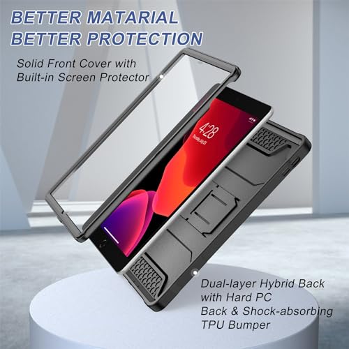 Soke 10.2 Inches 10.2QBH23-Black Solid Case for iPad 9th/8th/7th Generation