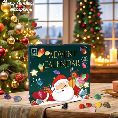 RJINGSHI 24 Natural Crystals Advent Calendar Cc2026 - 16 ounces