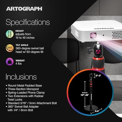 Artograph Lightweight Portable Digital Projector 1280 x 720 LED
