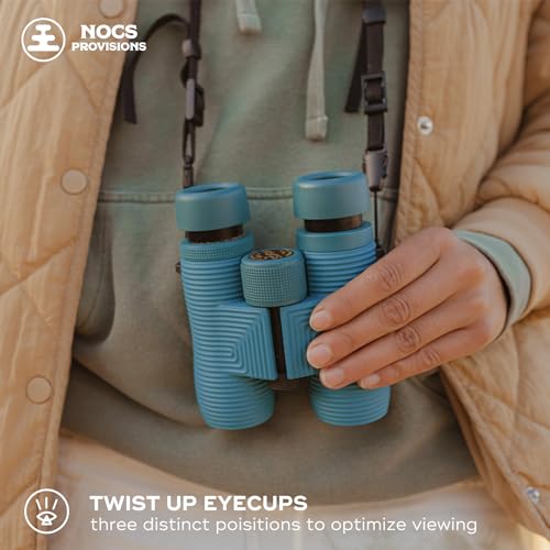 Nocs Provisions Field Issue Compact 8x32 Waterproof Binoculars, 8X Magnification, Roof Prism, Fully Multi-Coated, Tripod Mount