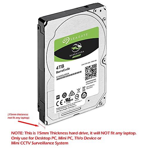 Seagate 4TB ST4000LM024 5400RPM 2.5-inch SATA Hard Disk Drive