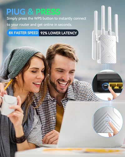 Wailigood 8.15 x 3.9 x 2.44 inches WiFi Extender B0GZM6X3DM