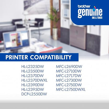 Brother TN730 Standard Yield Toner Cartridge, 1200 Pages, Black, DCP-L2550DW, HL-L2350DW, MFC-L2710DW