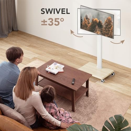 AX WABER 27-65 Inch AX1004TGM Floor Mount Swivel TV Stand