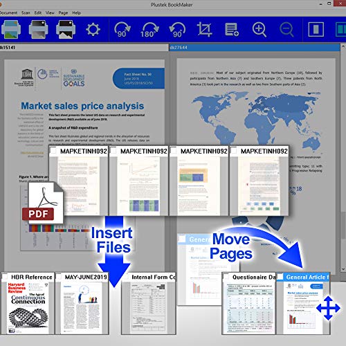 Plustek OpticBook 4900 USB Book, Document, Photo Scanner, 1200 dpi