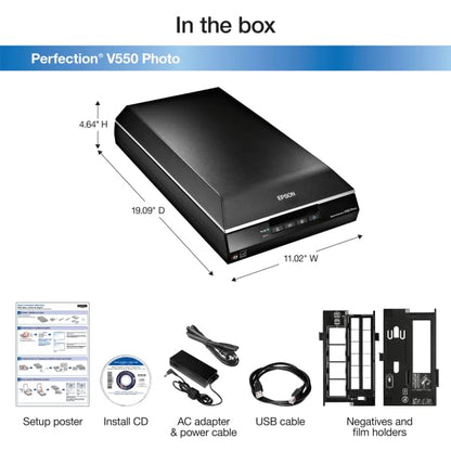Epson B11B210201 Flatbed Scanner 6400 DPI USB