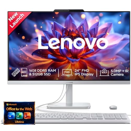 Lenovo 23.8" FHD A27002T Intel N100 1920x1080 All-in-One Computer