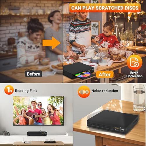 GOKUID DVP-506 DVD Player 1080p Multi-Format Playback