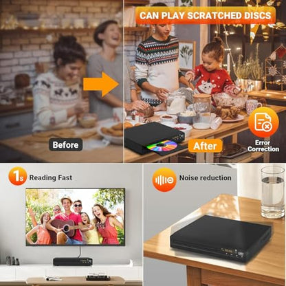 GOKUID DVP-506 DVD Player 1080p Multi-Format Playback