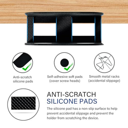 BYMECOST BSA-ZX-NNJ Under Desk Mount Metal Laptop Holder for Devices up to 1.37 inches Thick