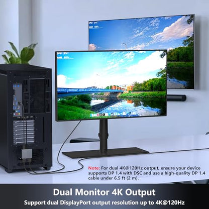 Aibilangose DisplayPort Splitter AIB-DP-01 4K@120Hz