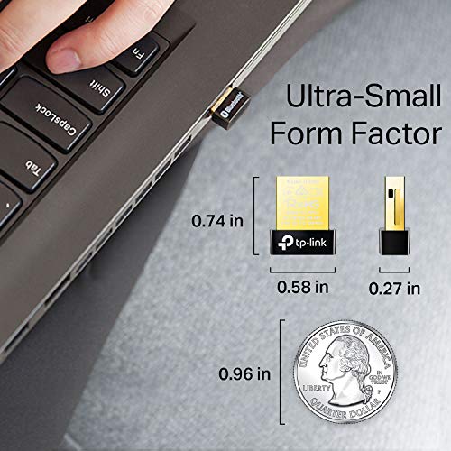 TP-Link 0.74” x 0.58” x 0.27” Bluetooth Adapter UB400 USB 2.0 480 Mbps USB Adapter