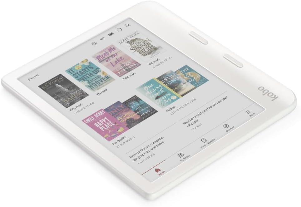 Kobo 7" N428-TP-WH-S-CK 1680x1264 Electronic Ink eReader