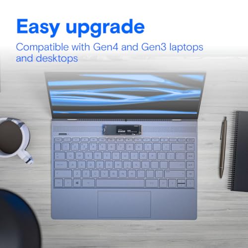 Crucial 1TB CT1000P310SSD801 SSD PCIe Gen4 NVMe M.2 2280 Up to 7100MB/s Read 6000MB/s Write