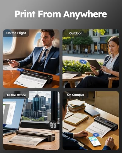 Phomemo 8.5" x 11" M832 300DPI Portable Thermal Bluetooth Printer