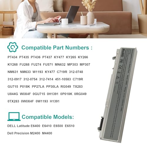 ASUNCELL 6 Cell 11.1V 5200mAh Li-ion Battery for Laptop