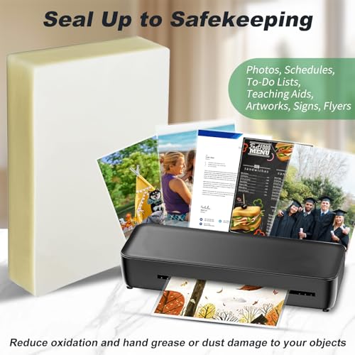 PAPRMA 5 Mil Thermal Laminating Sheets 30 Count 9" x 11.5" for 8.5" x 11" Documents