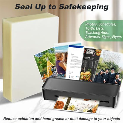 PAPRMA 5 Mil Thermal Laminating Sheets 30 Count 9" x 11.5" for 8.5" x 11" Documents