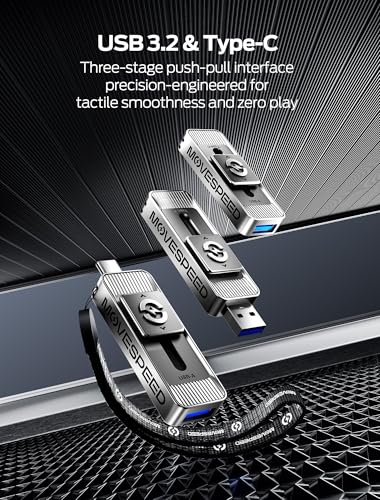 MOVE SPEED 1TB SP05 USB 3.0 Solid State Drive, Portable SSD, 560MB/s Read Speed