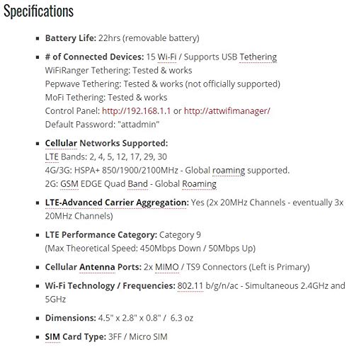NETGEAR Unite Explore AC815S | Mobile WiFi Hotspot Cat.9 4G LTE | Up to 450Mbps Download Speed | Connect Up to 15 Devices | 18 Hours of Use Per Charge