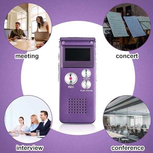 Tellegloww 8GB Digital Voice Recorder QMF-Tellegloww-334 USB Rechargeable Microphone