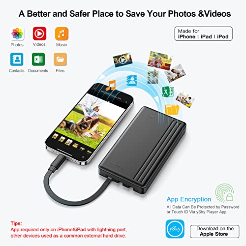 ySky 2TB PD01Y External Hard Drive USB 2.0/3.0, 5400 RPM, 2.5-Inch, Black
