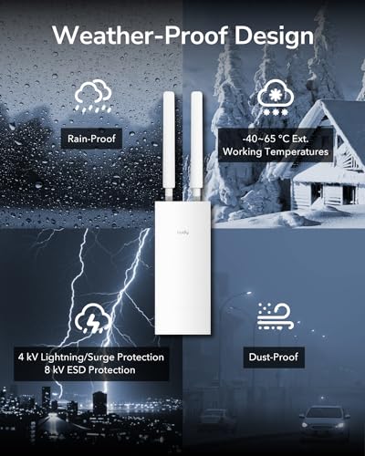 Cudy Outdoor AC1200 AP1300-Outdoor Dual-Band Wireless Access Point