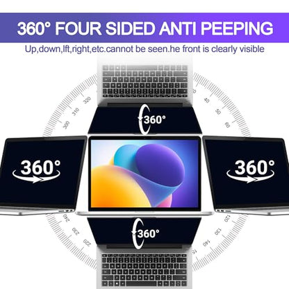 Halloive 13.6 Inch HH-MacBook Air 13.6-QJ 100 Clarity Matte Polyethylene Terephthalate Laptop Privacy Screen