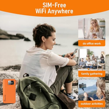 RoamFi 1 Count R10 150 Gbps Dual-Band Portable WiFi Router with WPA3 Security